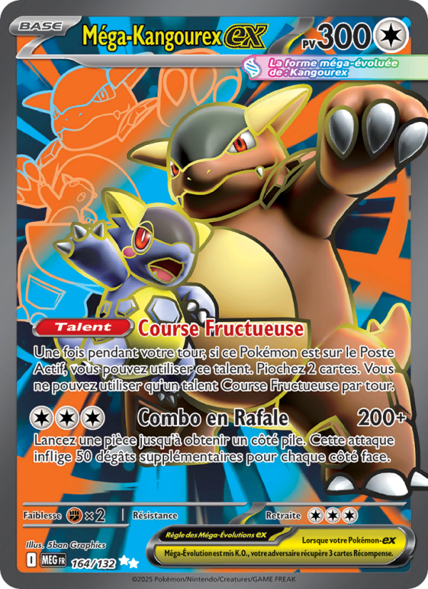 Méga-Kangourex-ex 164 — Mega Evolution (French Pokémon TCG card)
