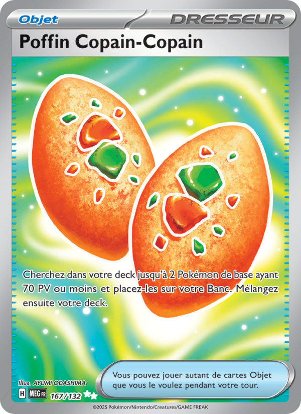 Poffin Copain-Copain 167 — Mega Evolution (French Pokémon TCG card)