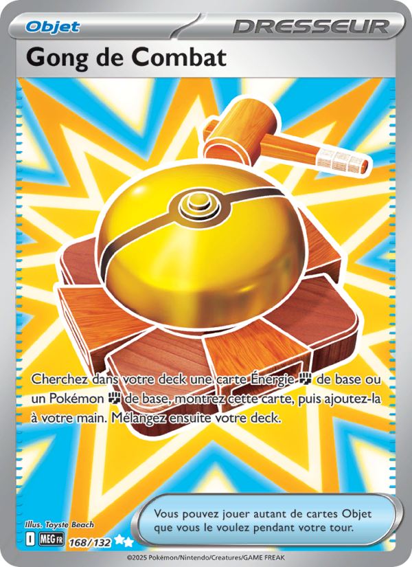 Gong de Combat 168 — Mega Evolution (French Pokémon TCG card)