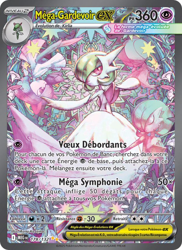 Méga-Gardevoir-ex 178 — Mega Evolution (French Pokémon TCG card)