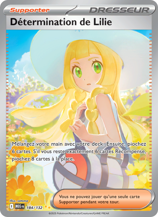 Détermination de Lilie 184 — Mega Evolution (French Pokémon TCG card)