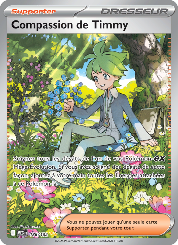 Compassion de Timmy 186 — Mega Evolution (French Pokémon TCG card)