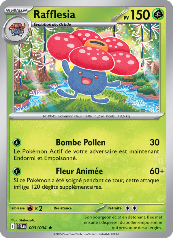 Rafflesia 003 — Phantasmal Flames (French Pokémon TCG card)