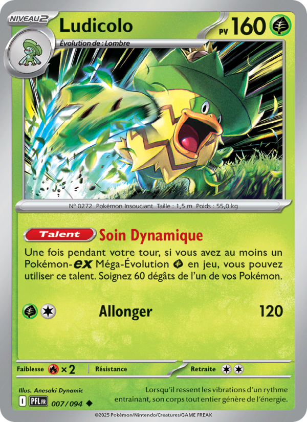 Ludicolo 007 — Phantasmal Flames (French Pokémon TCG card)