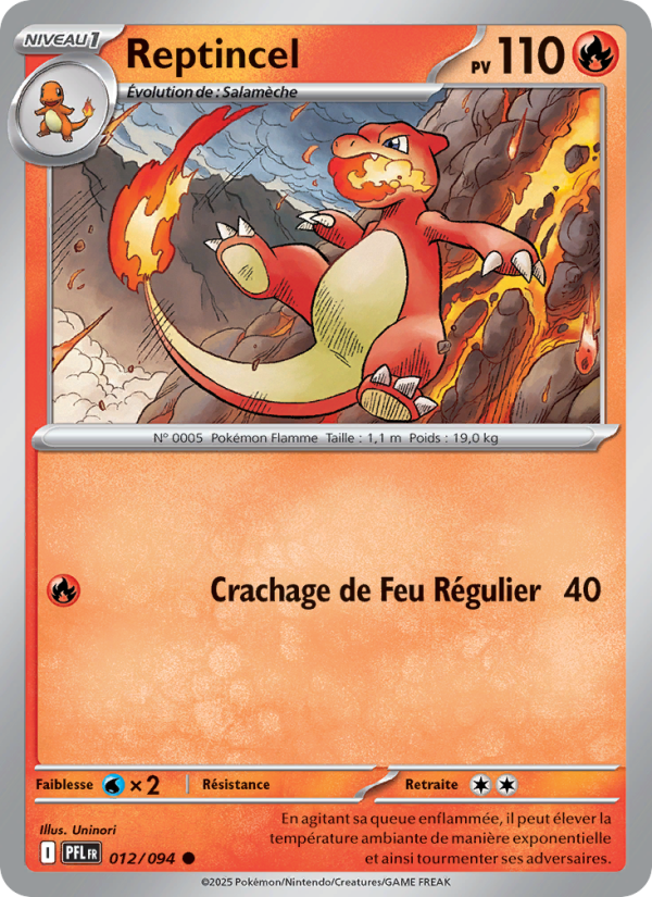 Reptincel 012 — Phantasmal Flames (French Pokémon TCG card)