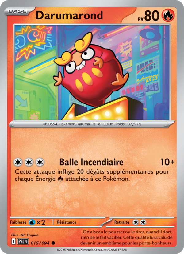 Darumarond 015 — Phantasmal Flames (French Pokémon TCG card)
