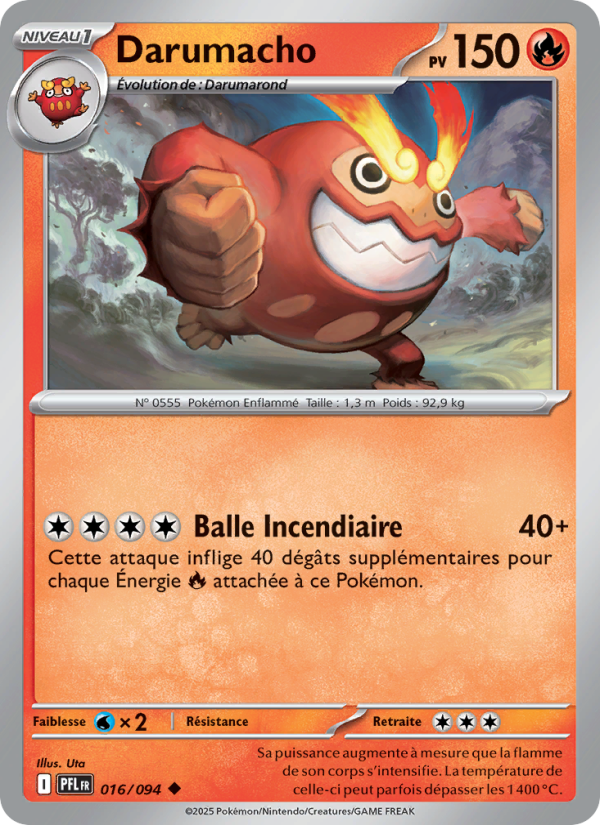 Darumacho 016 — Phantasmal Flames (French Pokémon TCG card)