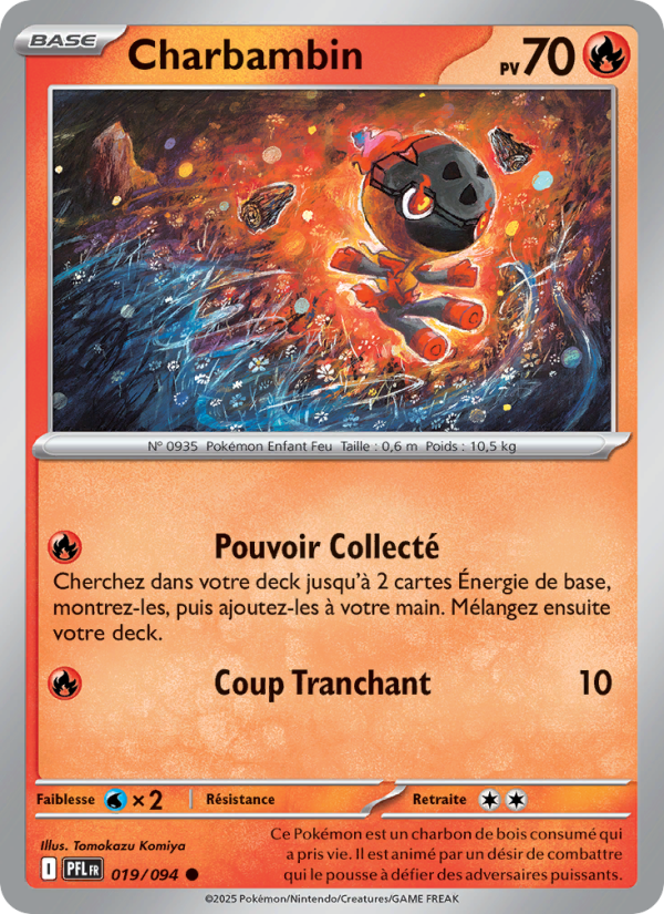 Charbambin 019 — Phantasmal Flames (French Pokémon TCG card)