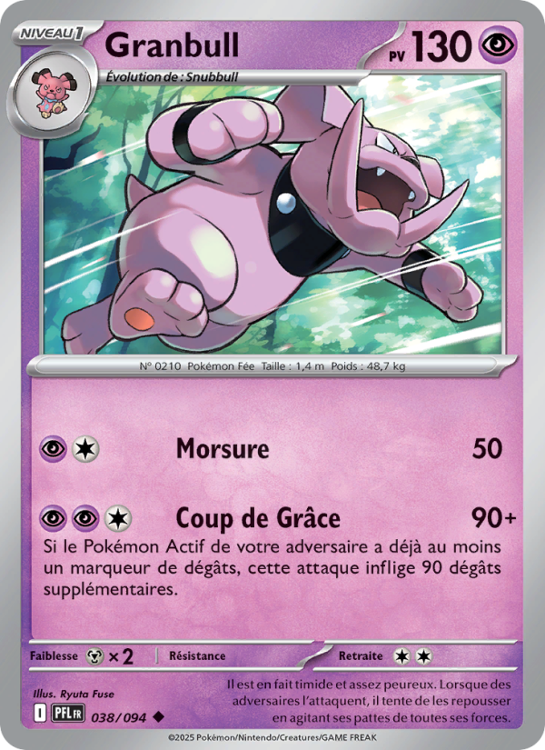 Granbull 038 — Phantasmal Flames (French Pokémon TCG card)