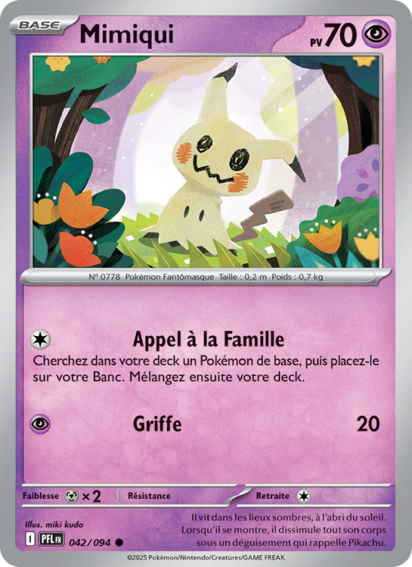 Mimiqui 042 — Phantasmal Flames (French Pokémon TCG card)