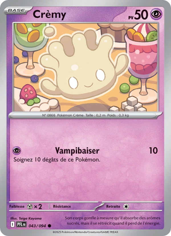 Crèmy 043 — Phantasmal Flames (French Pokémon TCG card)