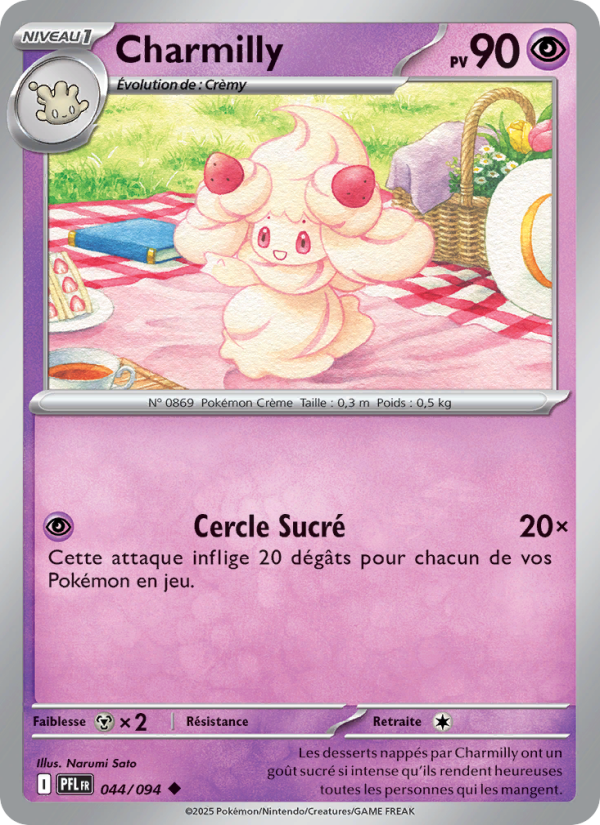 Charmilly 044 — Phantasmal Flames (French Pokémon TCG card)