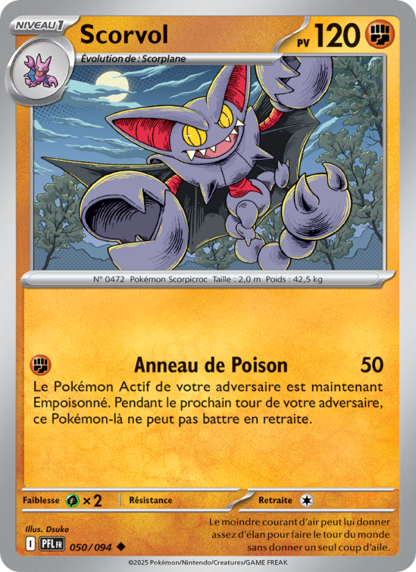 Scorvol 050 — Phantasmal Flames (French Pokémon TCG card)