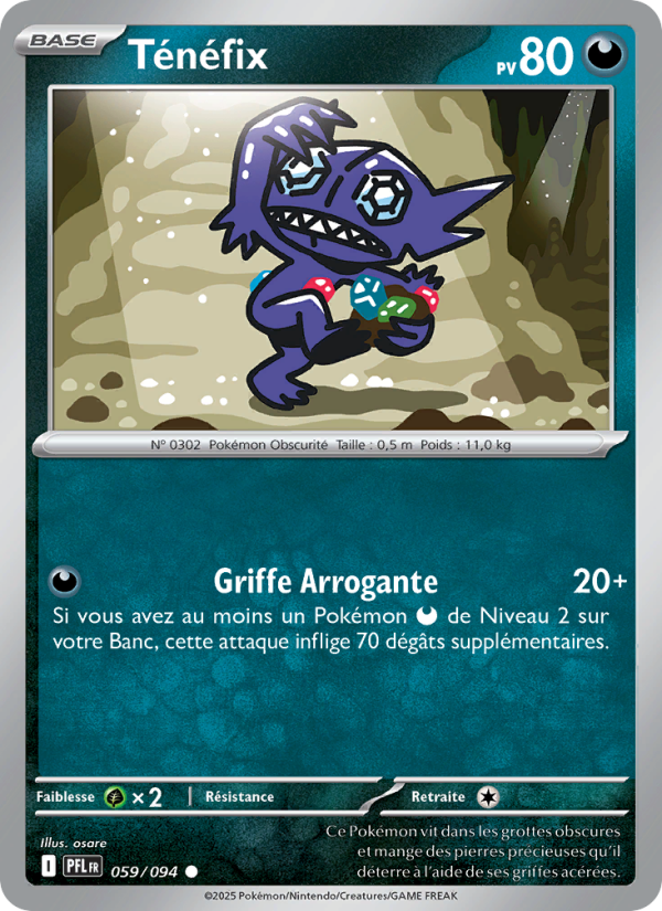 Ténéfix 059 — Phantasmal Flames (French Pokémon TCG card)