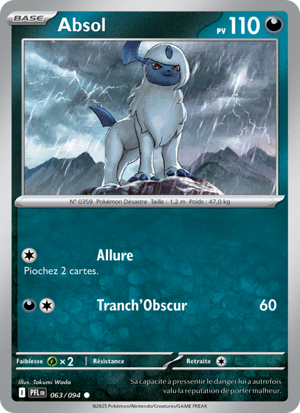 Absol 063 — Phantasmal Flames (French Pokémon TCG card)