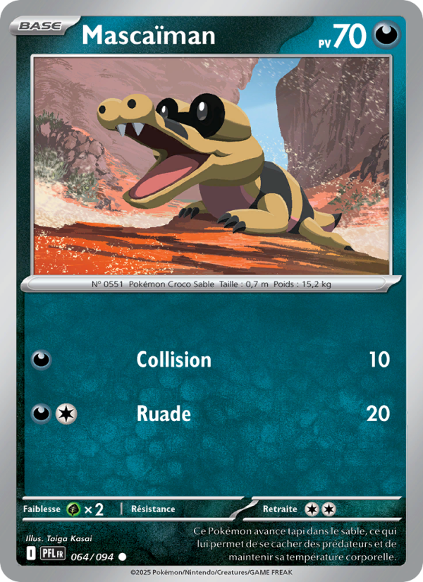 Mascaïman 064 — Phantasmal Flames (French Pokémon TCG card)