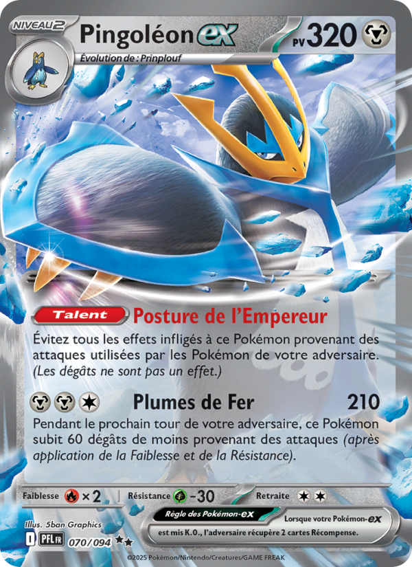 Pingoléon-ex 070 — Phantasmal Flames (French Pokémon TCG card)