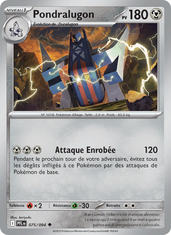 Pondralugon 075 — Phantasmal Flames (French Pokémon TCG card)