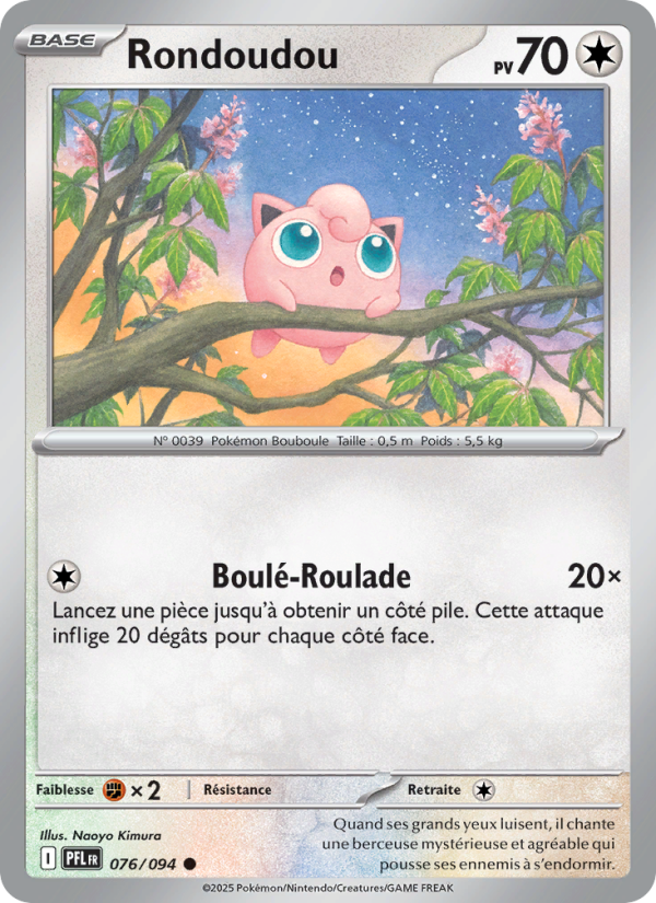 Rondoudou 076 — Phantasmal Flames (French Pokémon TCG card)