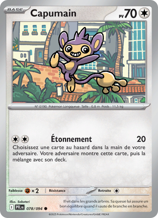 Capumain 078 — Phantasmal Flames (French Pokémon TCG card)