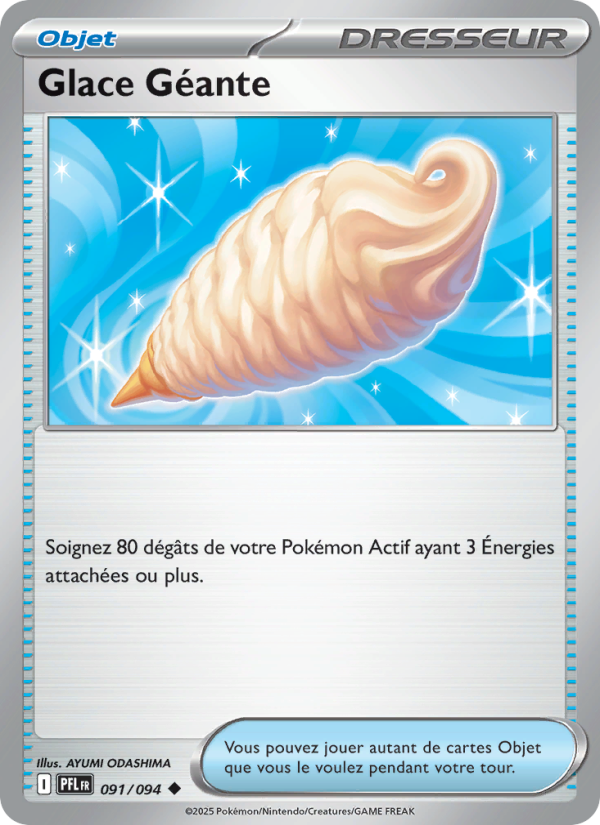Glace Géante 091 — Phantasmal Flames (French Pokémon TCG card)