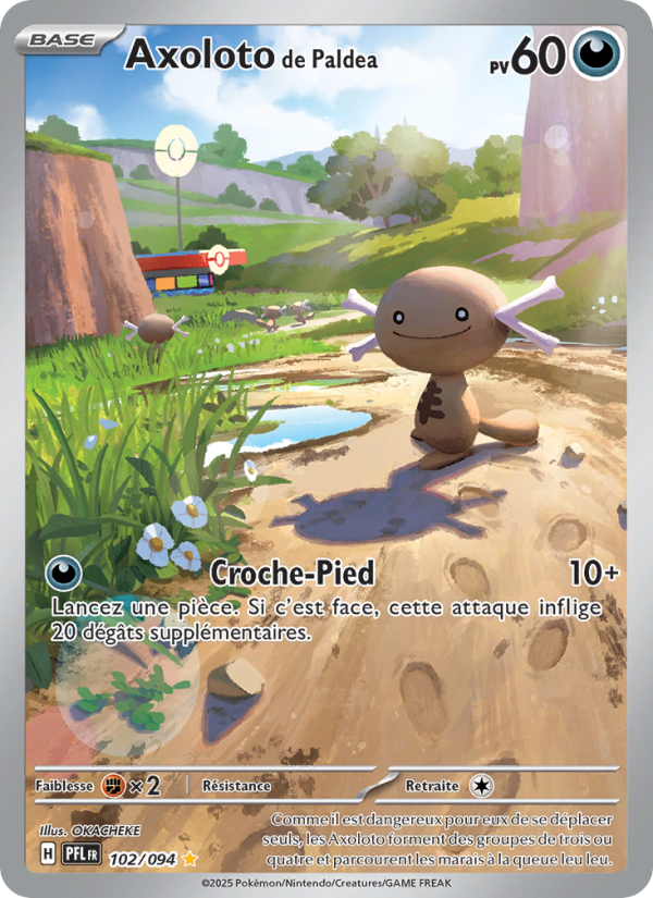 Axoloto de Paldea 102 — Phantasmal Flames (French Pokémon TCG card)