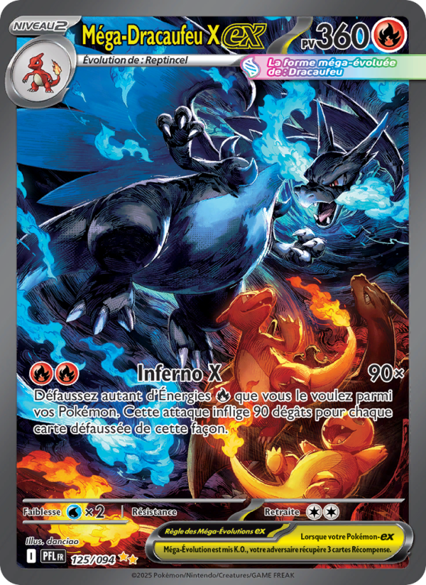 Méga-Dracaufeu X-ex 125 — Phantasmal Flames (French Pokémon TCG card)