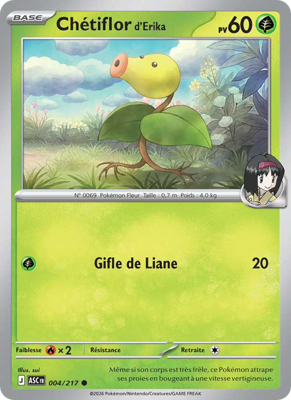 Chétiflor d'Erika 004 — Erhabene Helden (French Pokémon TCG card)