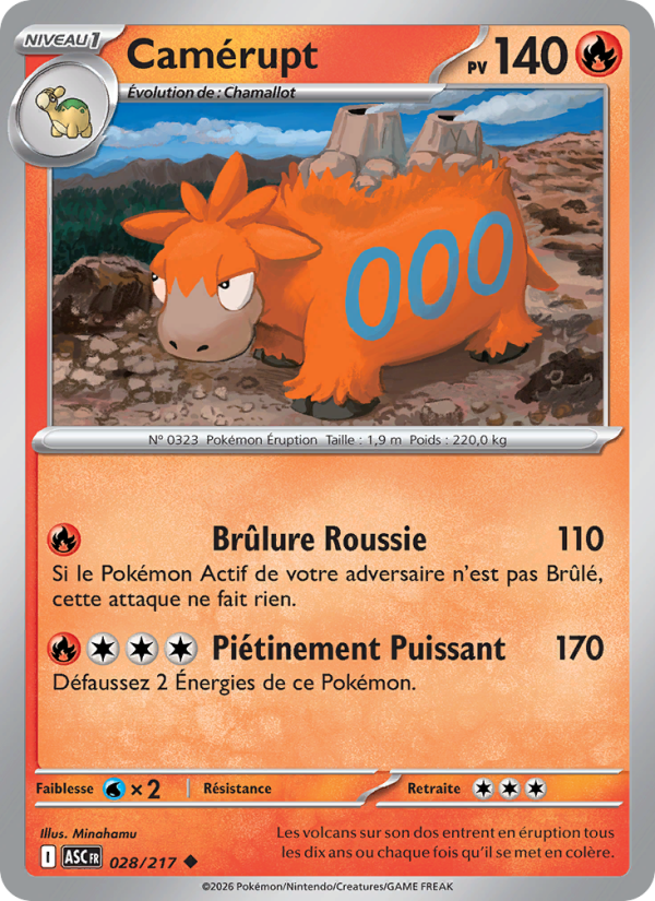 Camérupt 028 — Erhabene Helden (French Pokémon TCG card)
