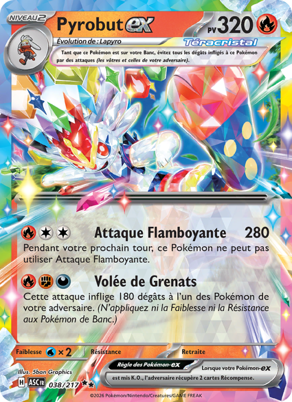 Pyrobut-ex 038 — Erhabene Helden (French Pokémon TCG card)