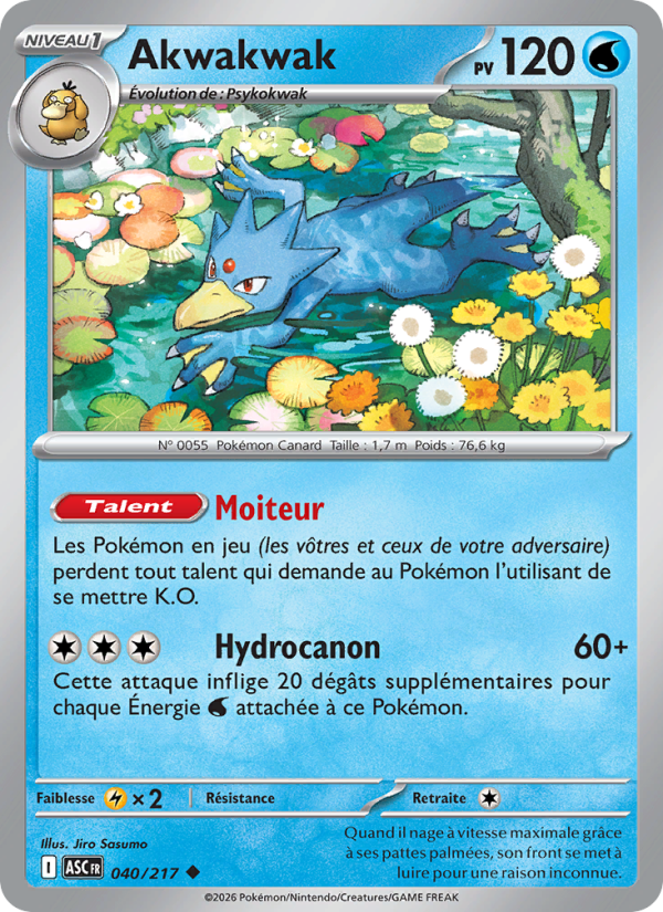 Akwakwak 040 — Erhabene Helden (French Pokémon TCG card)