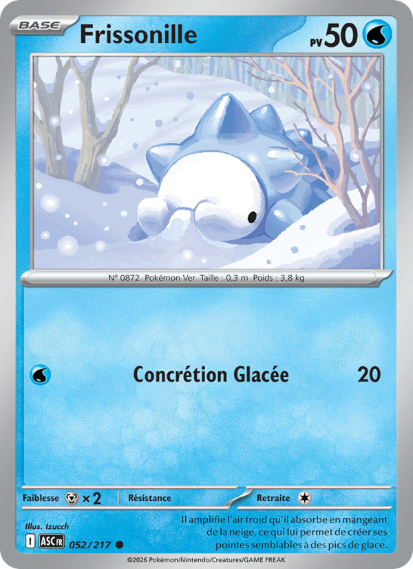 Frissonille 052 — Erhabene Helden (French Pokémon TCG card)