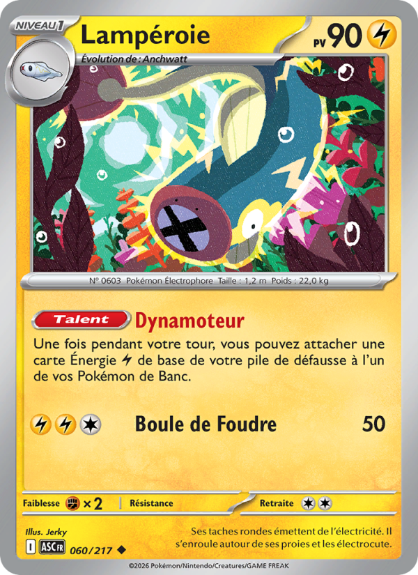 Lampéroie 060 — Erhabene Helden (French Pokémon TCG card)