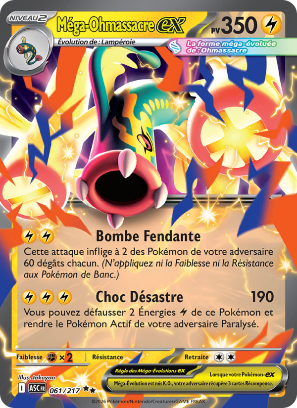 Méga-Ohmassacre-ex 061 — Erhabene Helden (French Pokémon TCG card)