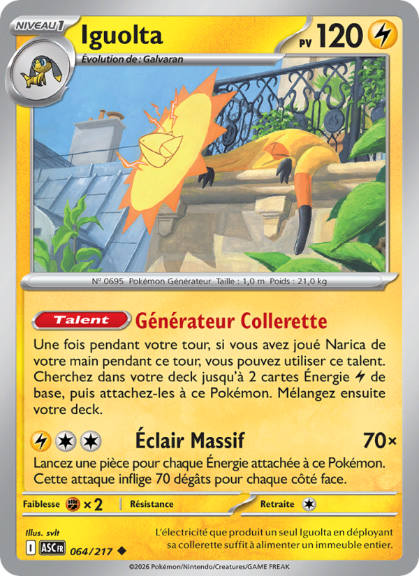 Iguolta 064 — Erhabene Helden (French Pokémon TCG card)