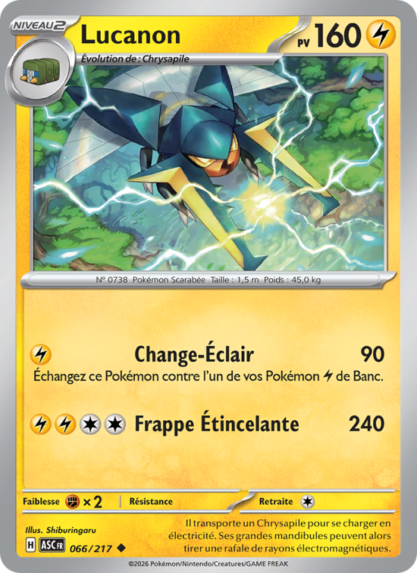 Lucanon 066 — Erhabene Helden (French Pokémon TCG card)