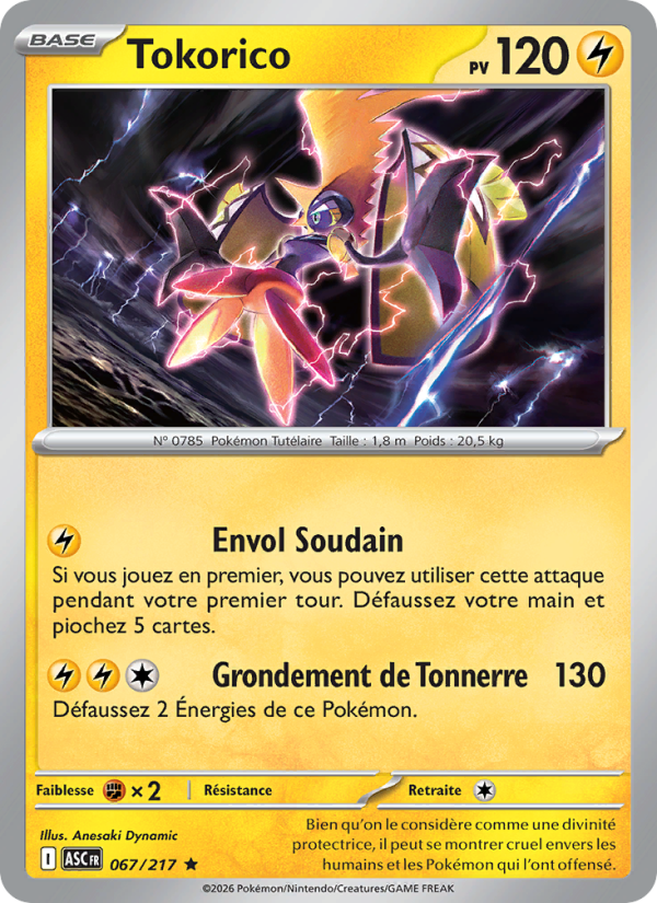 Tokorico 067 — Erhabene Helden (French Pokémon TCG card)
