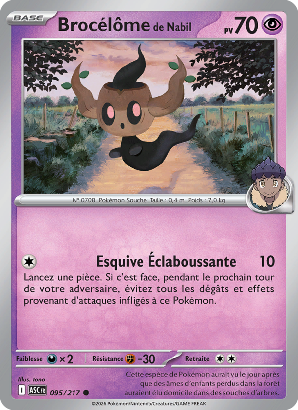 Brocélôme de Nabil 095 — Erhabene Helden (French Pokémon TCG card)