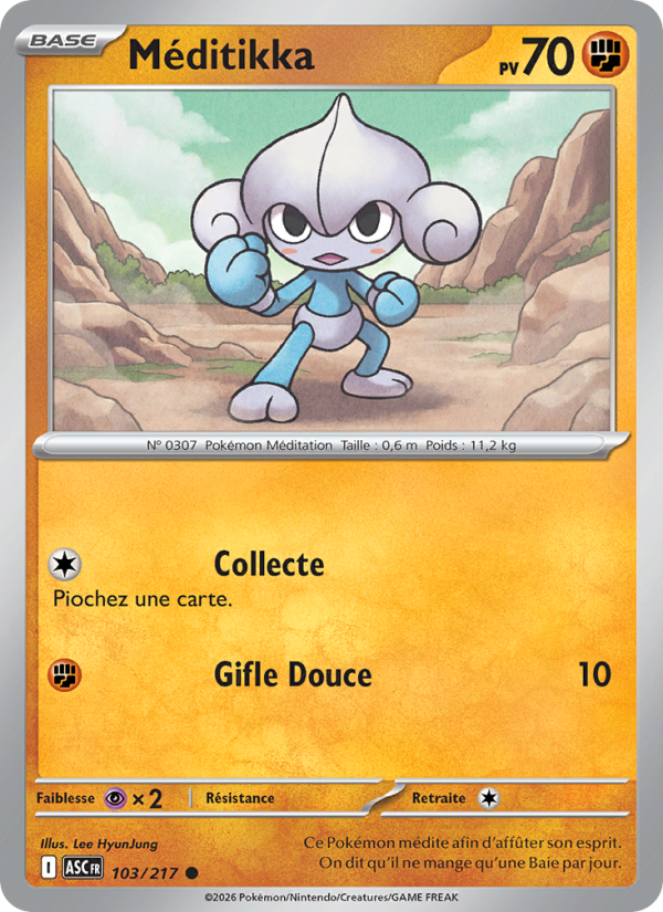 Méditikka 103 — Erhabene Helden (French Pokémon TCG card)