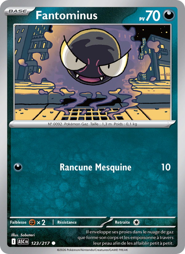 Fantominus 123 — Erhabene Helden (French Pokémon TCG card)