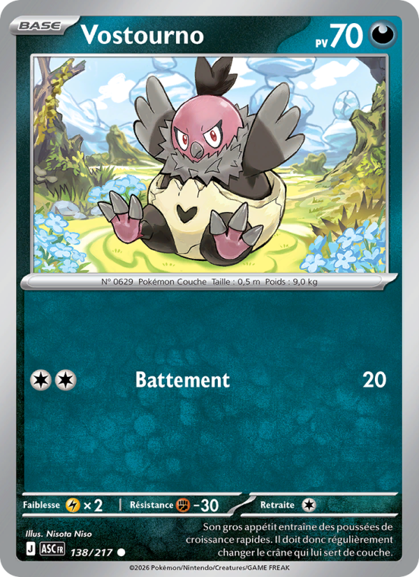 Vostourno 138 — Erhabene Helden (French Pokémon TCG card)