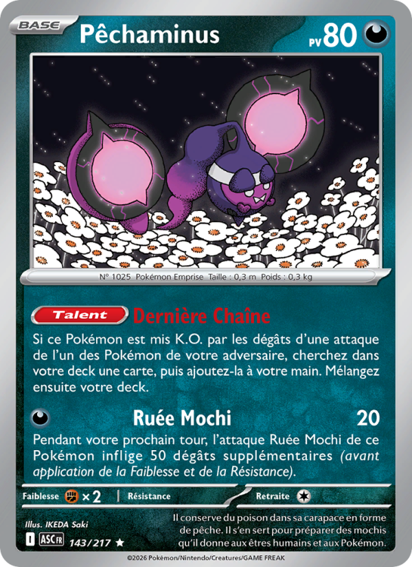 Pêchaminus 143 — Erhabene Helden (French Pokémon TCG card)
