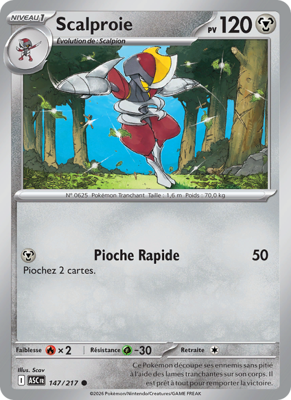 Scalproie 147 — Erhabene Helden (French Pokémon TCG card)