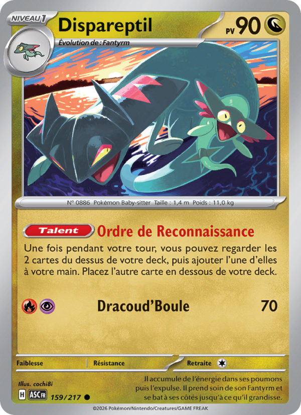 Dispareptil 159 — Erhabene Helden (French Pokémon TCG card)