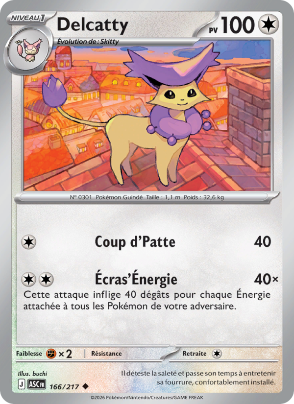 Delcatty 166 — Erhabene Helden (French Pokémon TCG card)