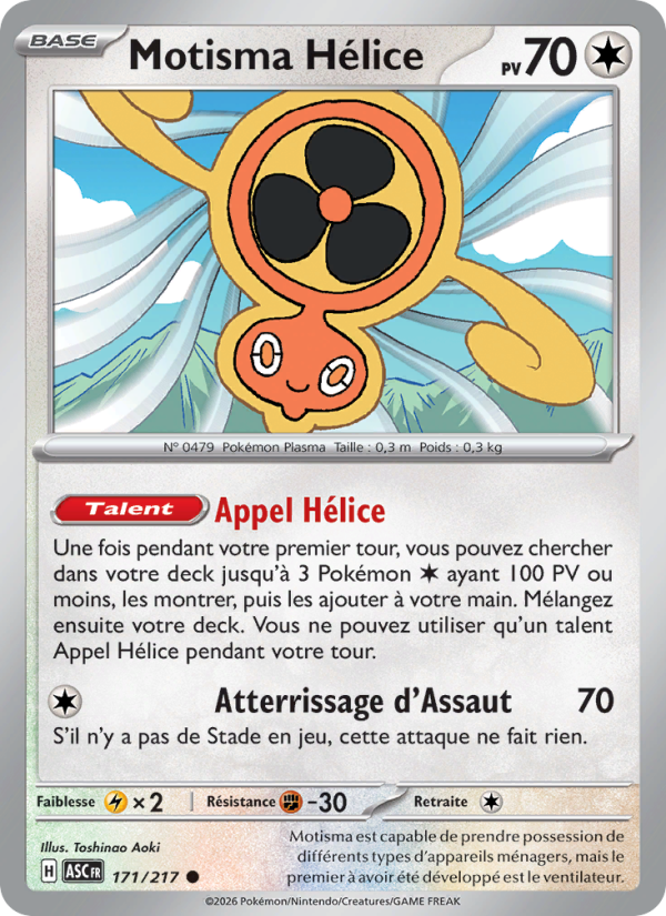 Motisma Hélice 171 — Erhabene Helden (French Pokémon TCG card)