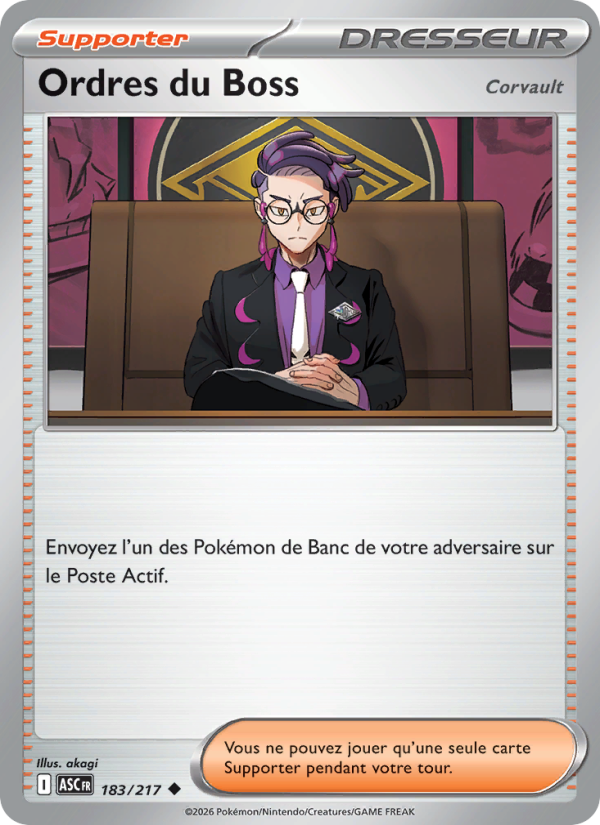 Ordres du Boss 183 — Erhabene Helden (French Pokémon TCG card)