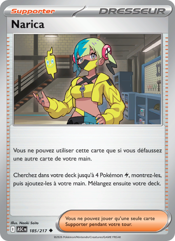 Narica 185 — Erhabene Helden (French Pokémon TCG card)