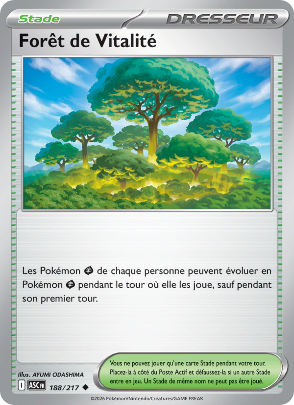 Forêt de Vitalité 188 — Erhabene Helden (French Pokémon TCG card)