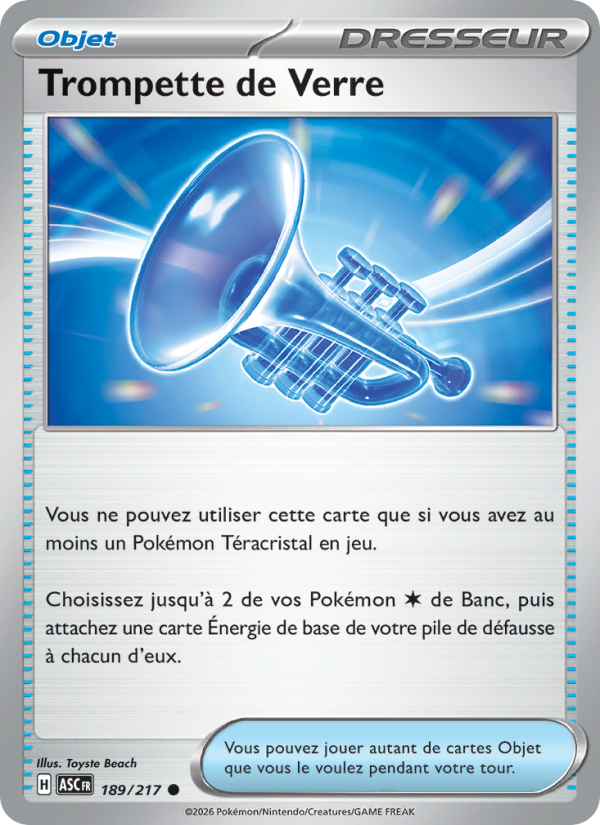 Trompette de Verre 189 — Erhabene Helden (French Pokémon TCG card)
